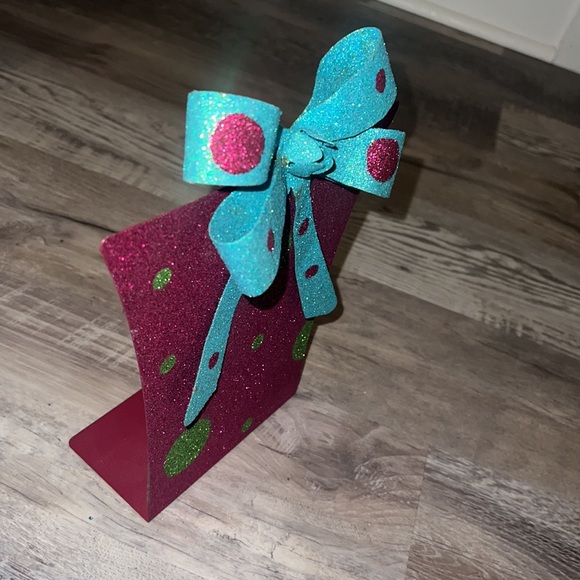 Set of 4 sparkle gift Christmas decor - Picture 4 of 8